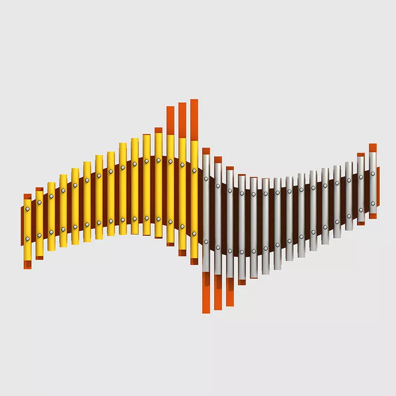 ალუმინის შენადნობის Playground Handpipes გარე მუსიკალური ინსტრუმენტები