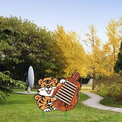 ცხოველთა ფორმის ბავშვების გარე დასარტყამი ინსტრუმენტი