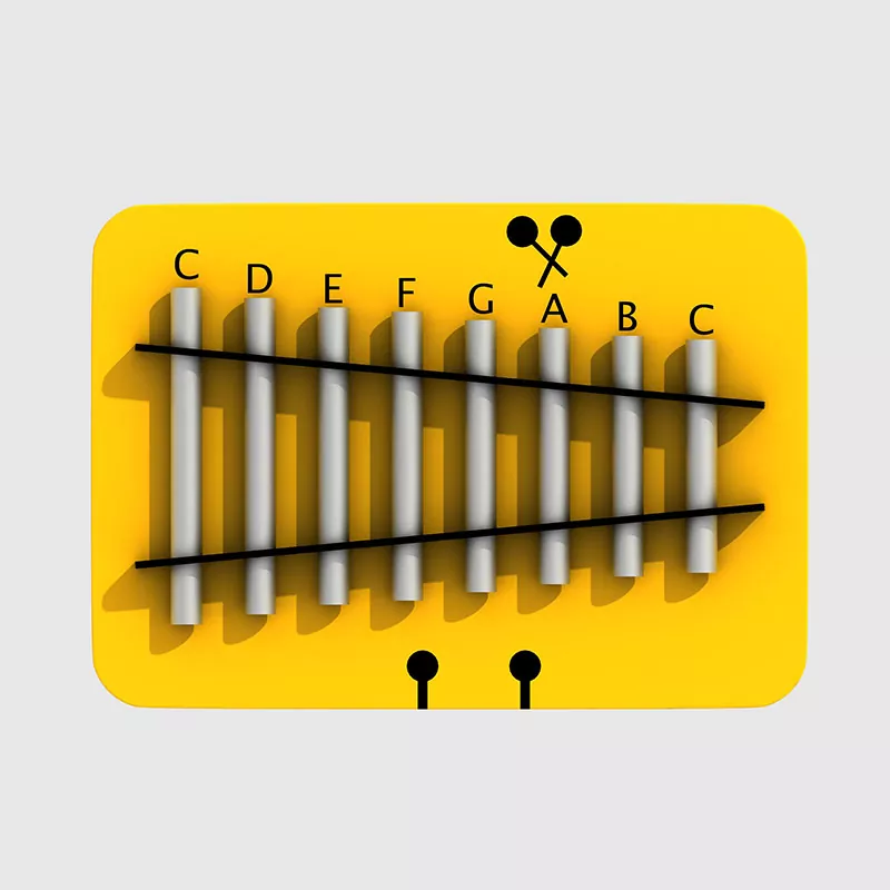 Pagoda Bells საბავშვო, საბავშვო ბაღი კომერციული სათამაშო მოედანი მუსიკალური ინსტრუმენტები